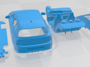 Volkswagen Golf R 2022 Printable Car Modèles 3D en vedette