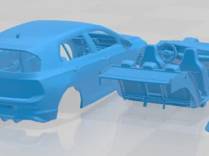 Volkswagen Golf R 2022 Printable Car 3D Print Model