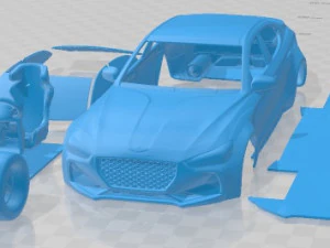 Auto stampabile Genesis G70 Drift Modello di stampa 3D