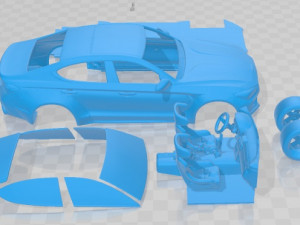 Genesis G70 Drift Printable Car Modelo de Impressão 3D