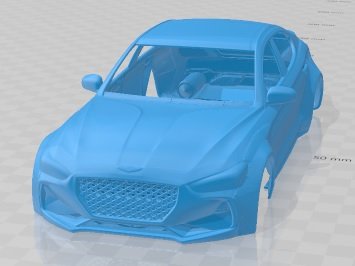 Genesis G70 Drift Printable Body Car Modelo de impresión 3D .c4d .max .obj .3ds .fbx .stl .blend 