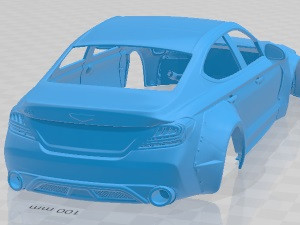 Genesis G70 Drift Printable Body Car Modelo de impresión 3D