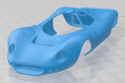 F3L P68 1968 Printable Body Car 3D 프린트 모델 .c4d .max .obj .3ds .fbx .stl .blend 