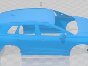 Audi Q4 e Tron S Line 2022 Printable Body Car Model do druku 3D