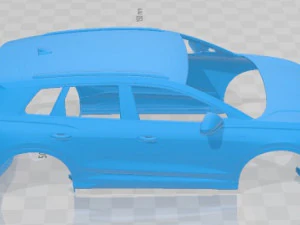 Audi Q4 e Tron S Line 2022 Printable Body Car 3D Print Model