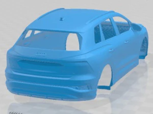 Audi Q4 e Tron S Line 2022 Printable Body Car 3D Print Model