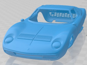 Miura 1969 Printable Body Car 3D प्रिंट मॉडल