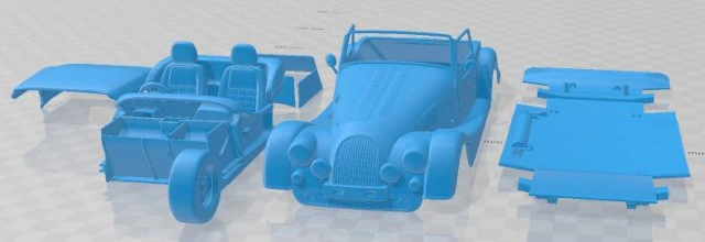 Morgan Plus Four 2021 Printable Car 3D Print Model .c4d .max .obj .3ds .fbx .stl .blend