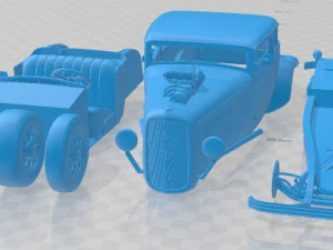 Coupe 1932 Custom Printable Car 3D Print Model