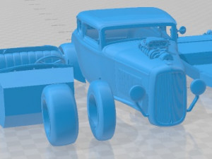 Coupe 1932 Custom Printable Car 3D Print Model