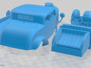 Coupe 1932 Custom Printable Car 3D Print Model