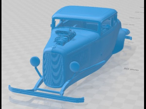 Coupe 1932 Custom Printable Body Car Modelo de impresión 3D