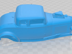 Coupe 1932 Custom Printable Body Car 3D प्रिंट मॉडल
