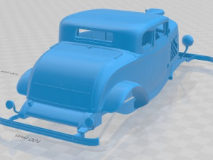 Coupe 1932 Custom Printable Body Car 3D प्रिंट मॉडल