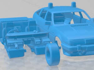 Rover SD1 Vitesse Police V8 3500 1984 Printable Car 3D Print Model