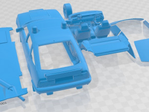 Rover SD1 Vitesse Police V8 3500 1984 Printable Car 3D Print Model
