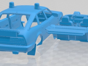Rover SD1 Vitesse Police V8 3500 1984 Printable Car 3D Print Model