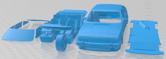 Rover SD1 Vitesse V8 3500 1984 Printable Car Modelo de impresión 3D .c4d .max .obj .3ds .fbx .stl .blend 