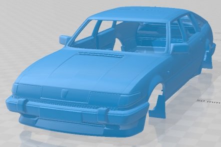 Rover SD1 Vitesse V8 3500 1984 Printable Body Car 3D प्रिंट मॉडल .c4d .max .obj .3ds .fbx .stl .blend