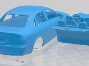 Audi A4 Sedan 1999 Printable Car 3D Print Model
