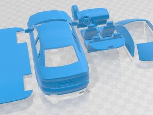 Audi A4 Sedan 1999 Printable Car Modelo de impresión 3D