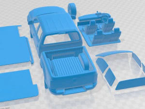 Volkswagen Amarok Highline Double Cab 2020 Printable Car 3D Print Model