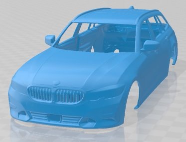 3 Series Touring G21 2020 Printable Body Car 3D 打印模型 .c4d .max .obj .3ds .fbx .stl .blend 