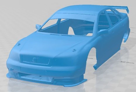 Volvo S40 BTCC 1999 Printable Body Car 3D Print Model .c4d .max .obj .3ds .fbx .stl .blend 
