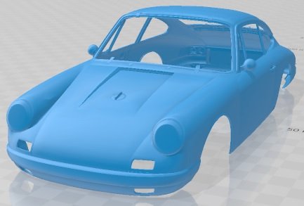 Porsche 912 R 1966 Printable Body Car 3D 프린트 모델 .c4d .max .obj .3ds .fbx .stl .blend