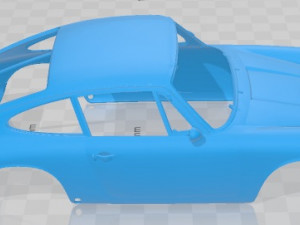 Porsche 912 R 1966 Printable Body Car 3D 프린트 모델