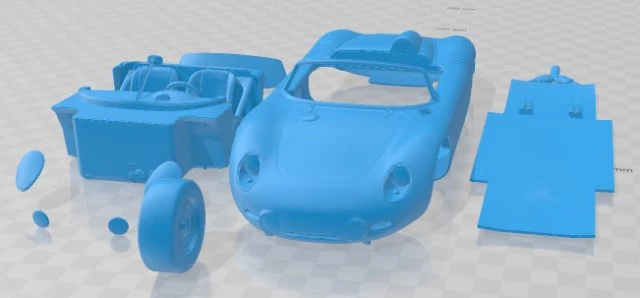 Porsche 718 RS 60 Printable Car 3D Print Model .c4d .max .obj .3ds .fbx .stl .blend 