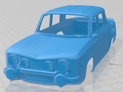 Renault 8 Gordini 1969 Printable Body Car 3D Print Model in Automotive  3DExport