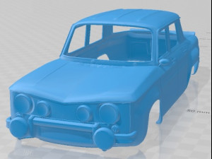 Renault 8 Gordini 1969 Printable Body Car 3D Print Model