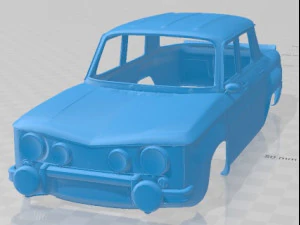 Coche Carrocer&iacute;a Imprimible Renault 8 Gordini 1969 Modelo de impresión 3D