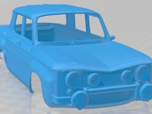 Renault 8 Gordini 1969 Printable Body Car 3D Print Model