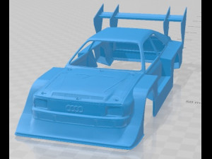 Audi S1 Race Printable Body Car 3Dプリントモデル