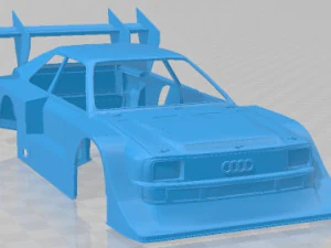Audi S1 Race Printable Body Car 3D Print Model
