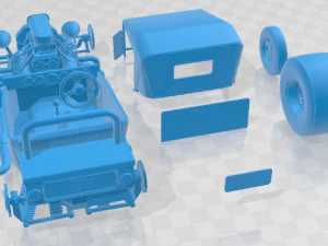 1923 T Hod Rod Printable Car 3D Print Model