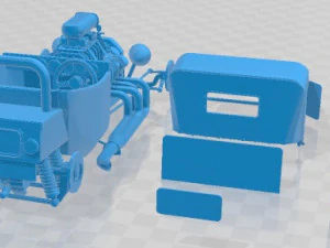 1923 T Hod Rod Printable Car 3D Print Model