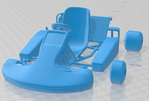 Kart 125 para impress&atilde;o Modelo de Impressão 3D .c4d .max .obj .3ds .fbx .stl .blend 