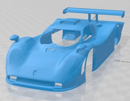 Porsche 911 Evo 2 GT1 1998 Printable Body Car 3D 프린트 모델 .c4d .max .obj .3ds .fbx .stl .blend 