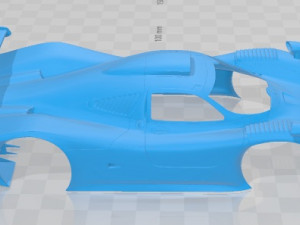 Porsche 911 Evo 2 GT1 1998 Printable Body Car 3D 프린트 모델