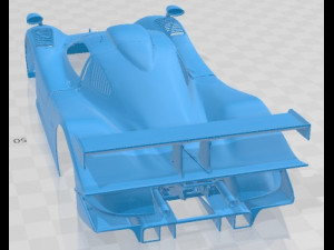 Porsche 911 Evo 2 GT1 1998 Printable Body Car 3D 프린트 모델