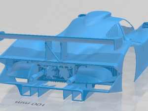 Porsche 911 Evo 2 GT1 1998 Printable Body Car 3D 프린트 모델