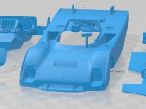 Ferrari 312 PB 1973 Printable Car 3D Print Model
