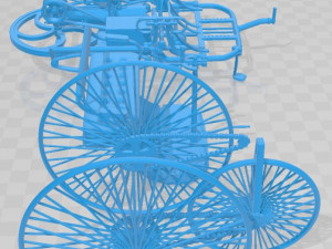 Benz Patent Motorwagen 1886 Printable Car 3D 打印模型