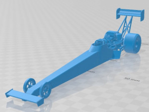 Top Fuel Dragster Printable Body Car 3Dプリントモデル