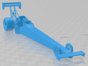 Top Fuel Dragster Printable Body Car 3D Print Model