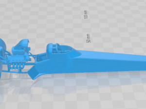 Top Fuel Dragster Printable Body Car 3D Print Model