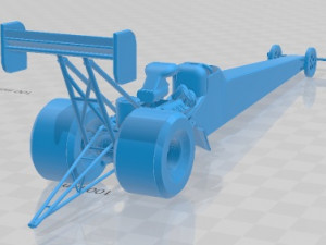 Top Fuel Dragster Printable Body Car 3D Print Model